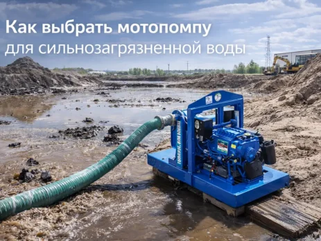 Как выбрать мотопомпу для сильнозагрязненной воды