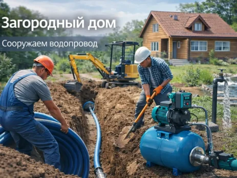 Загородный дом. Сооружаем водопровод