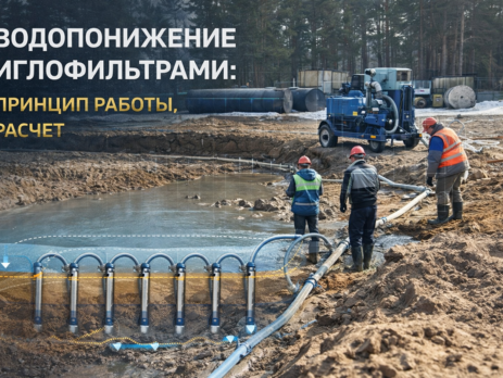 Водопонижение иглофильтрами